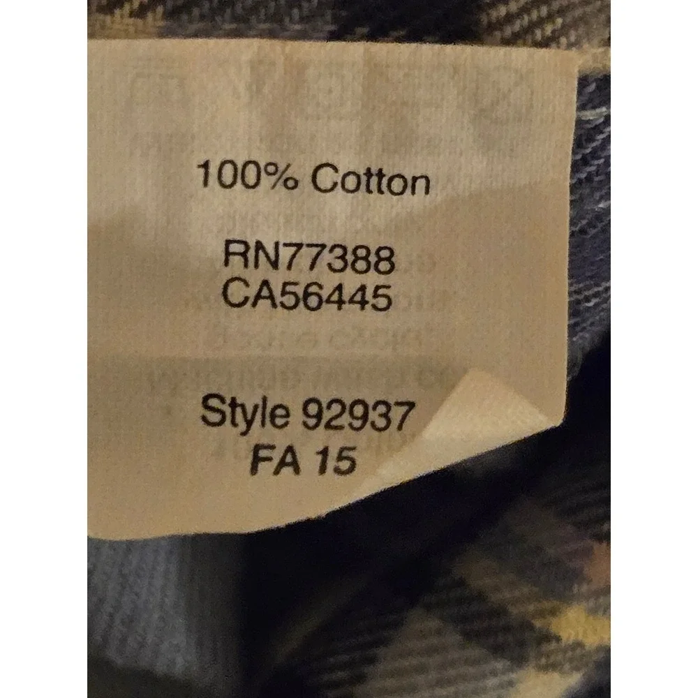 J‎ Crew Slim Fit Plaid Flannel Shirt Mens XL Blue/Gray Cotton Button Down